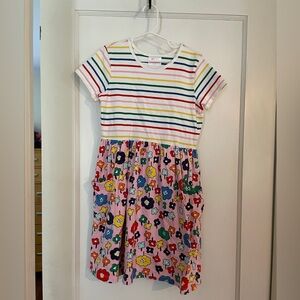 Pink floral cotton Hanna Andersson dress size 10